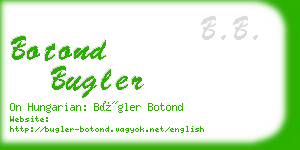 botond bugler business card